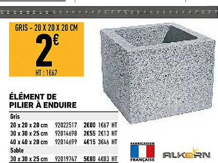 élément De Pilier à Enduire