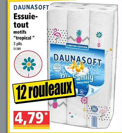 essuie-tout motifs "tropical" daunasoft