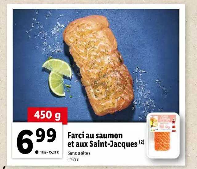 farci au saumon et aux saint-jacques