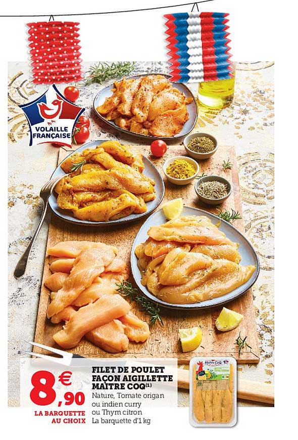 filet de poulet façon aiguillette maître coq