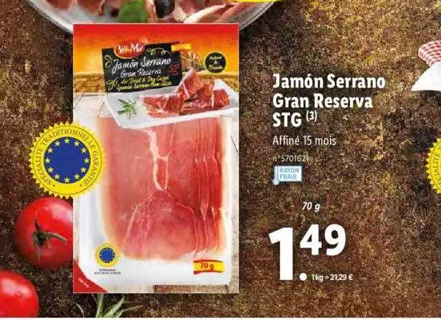 jamón serrano gran reserva stg