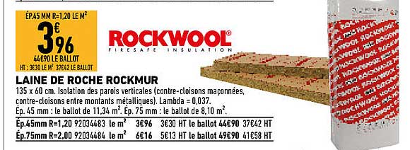 laine de riche rockmur rockwool