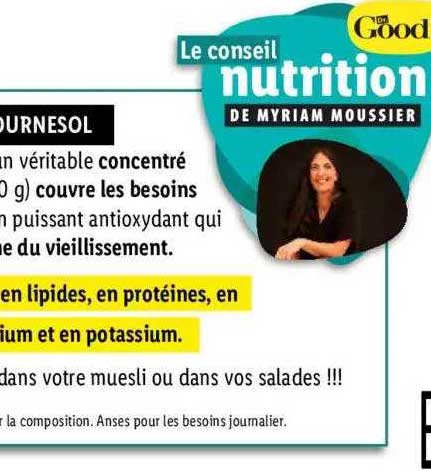 le conseil nutrition de myriam moussier