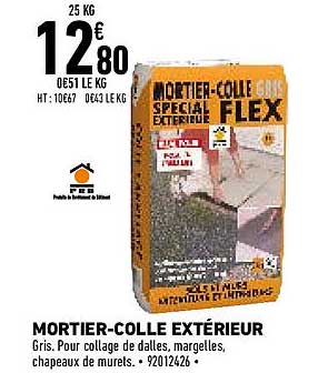mortier-colle extérieur