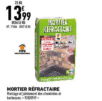 mortier réfractaire