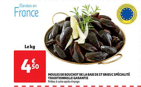moules de bouchot de la baie de st brieuc spécialité traditionnelle garantie