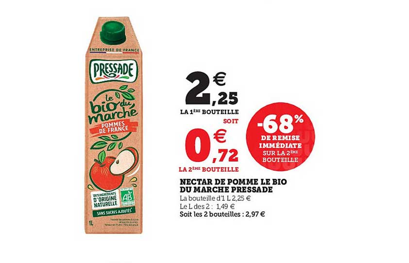 Nectar De Pomme Le Bio Du Marché Pressade
