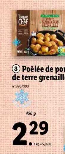 Poêlée De Pommes De Terre Grenaille Toque Du Chef