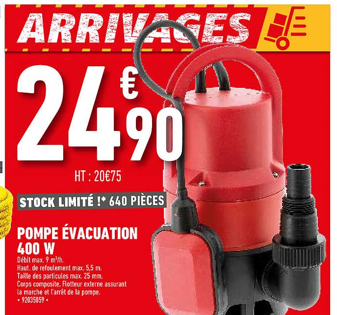 pompe évacuation 400 w