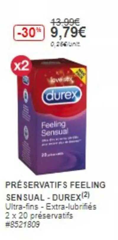 préservatifs feeling sensual  durex