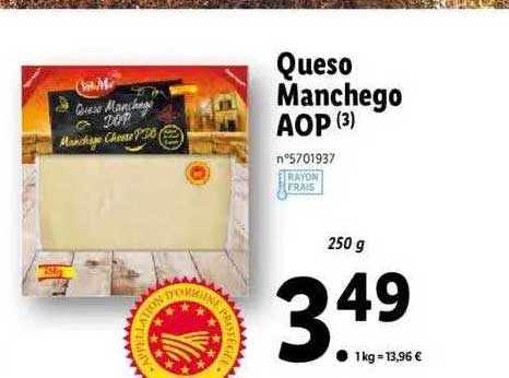 queso manchego aop sol mar