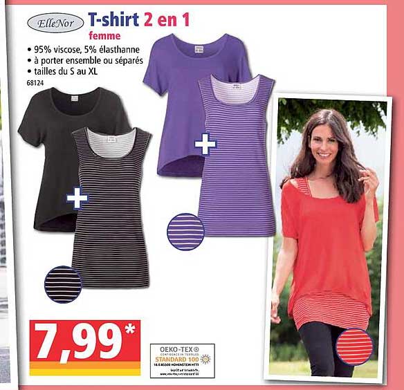 t-shirt 2 en 1 ellenor