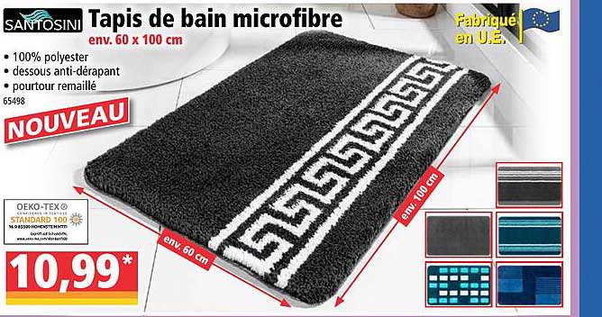 Tapis De Bain Microfibre Santosini
