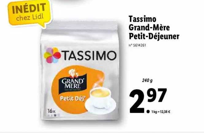 tassimo grand-mère petit-déjeuner