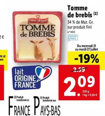 tomme de brebis chêne d'argent