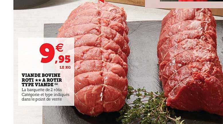 viande bovine : rôti à rôtir type viande