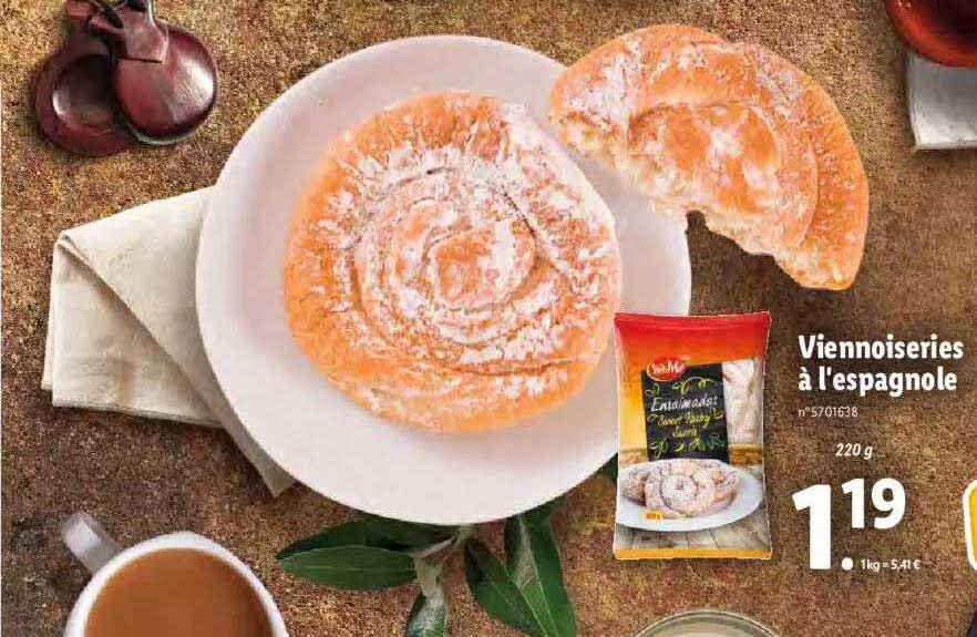 viennoiseries à l'espagnole sol mar