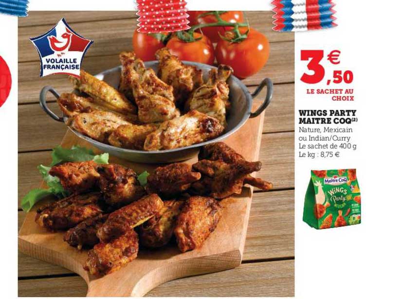 wings party maître coq