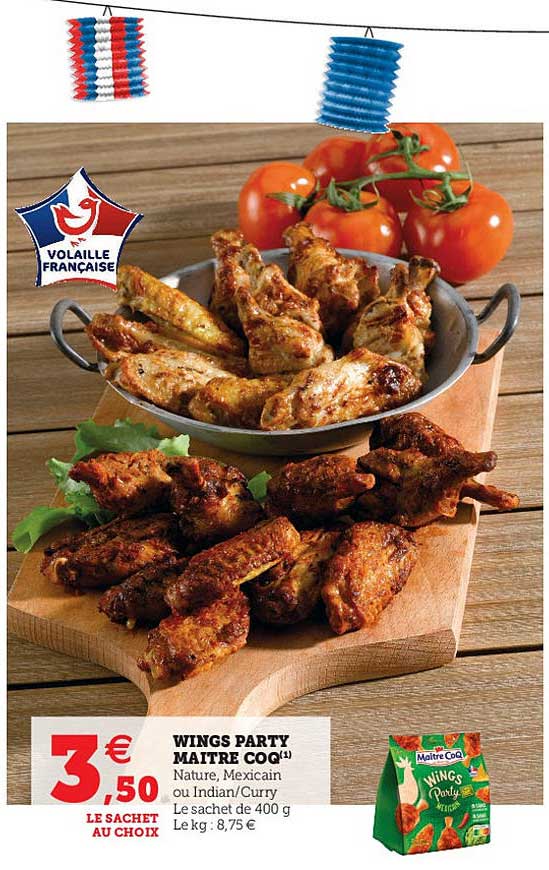 Wings Party Maître Coq
