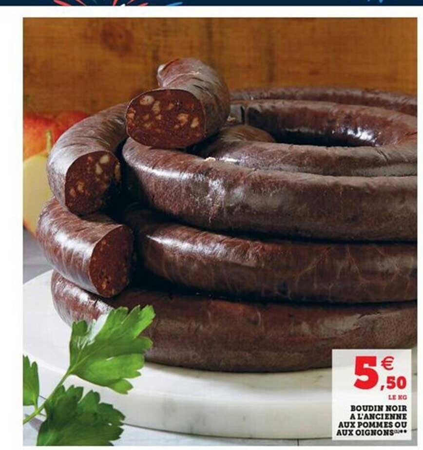 Boudin Noir à L'ancienne Aux Pommes Ou Aux Oignons