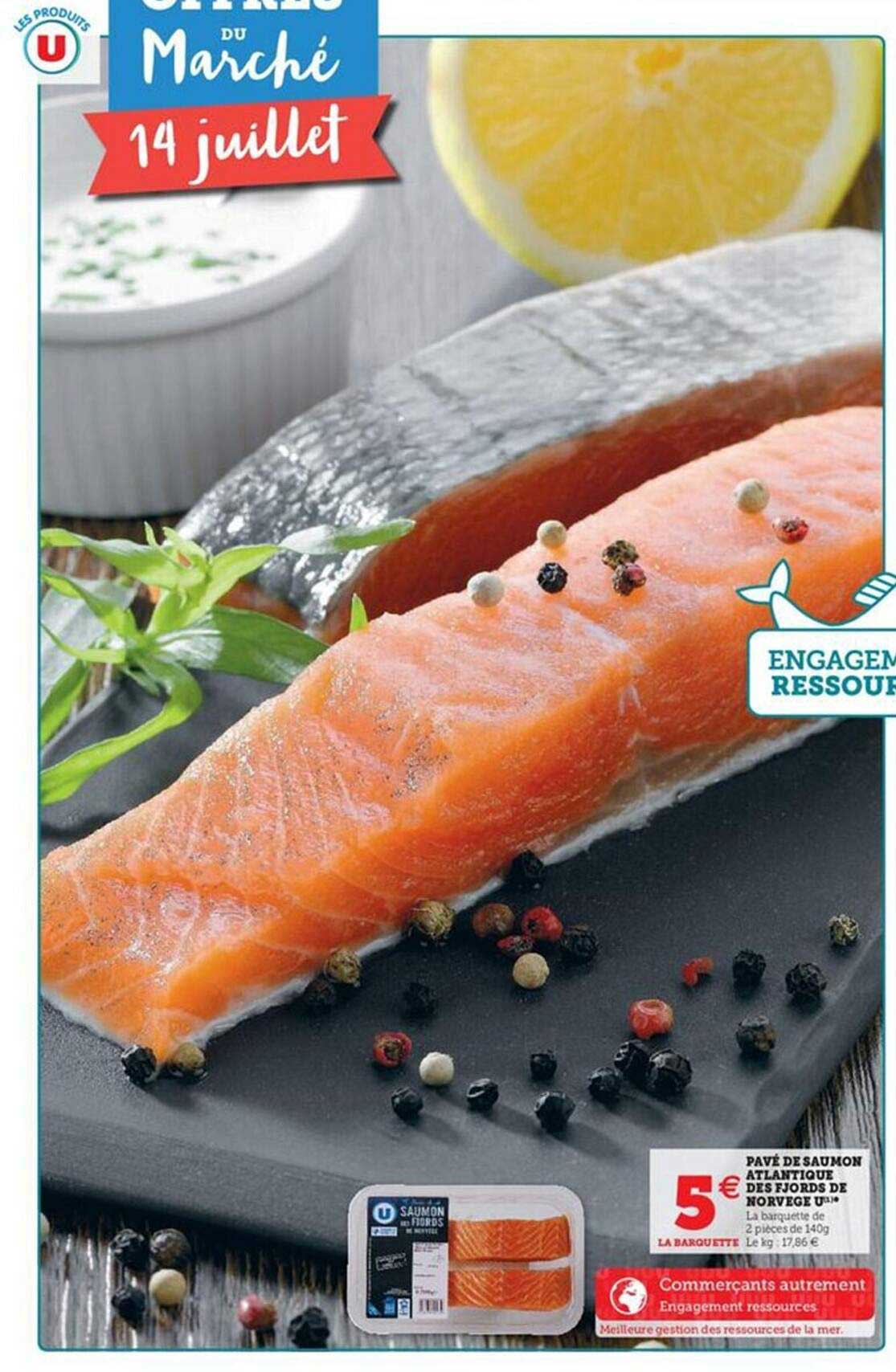 Pavé De Saumon Atlantique Des Fjords De Norvège U