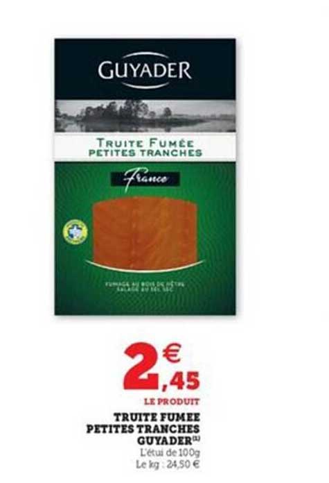 truite fumée petites tranches guyader