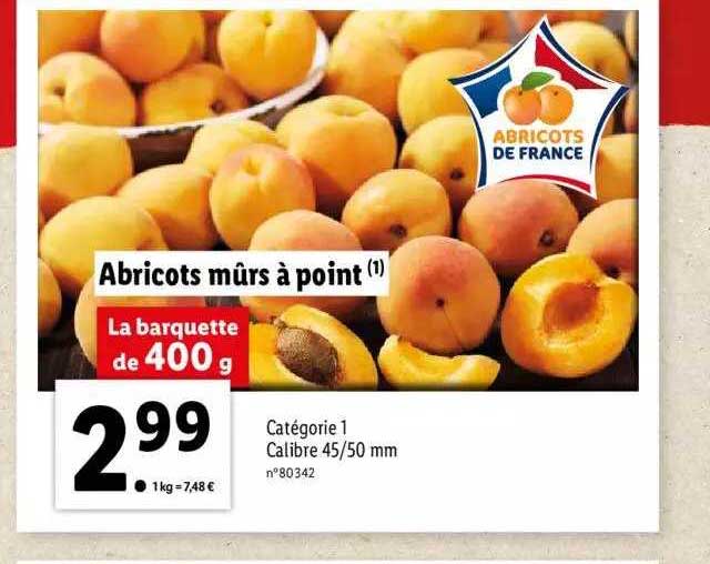 abricots mûrs à point