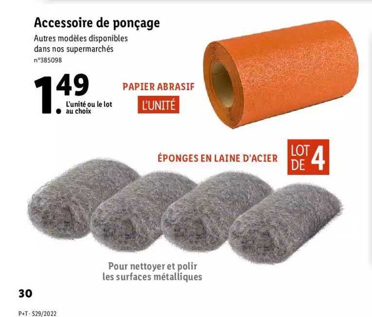 accessoire de ponçage