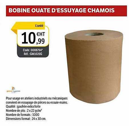 Bobine Ouate D'essuyage Chamois