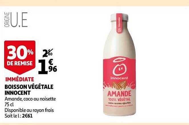 Boisson Végétale Innocent 30% De Remise Immédiate