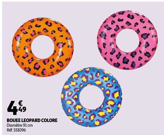 bouée leopard colore