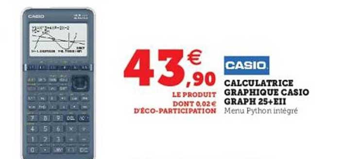 calculatrice graphique casio graph 25+eii