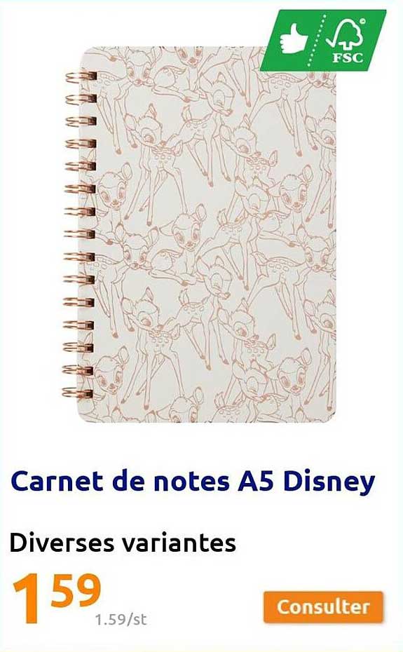 Carnet De Notes A5 Disney