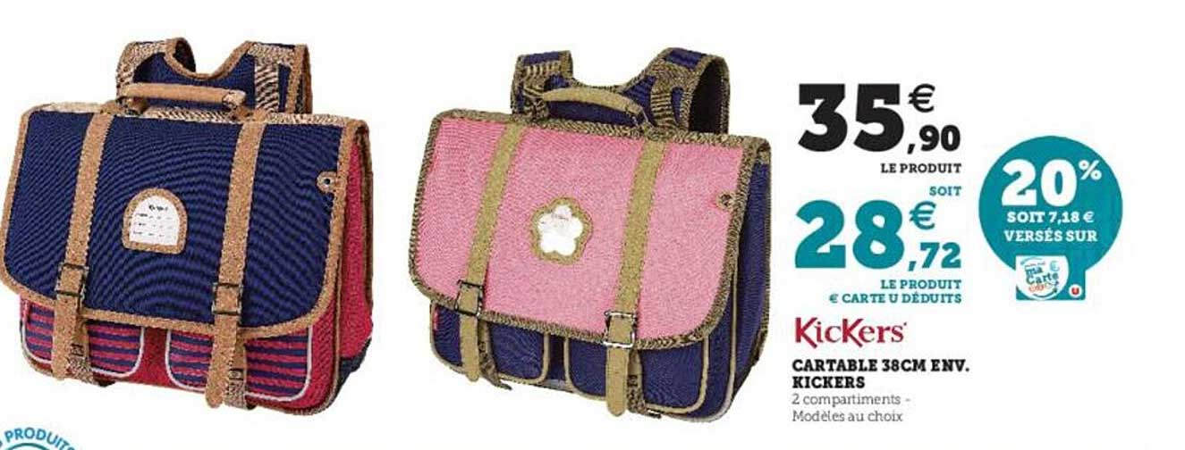 cartable 38cm env kickers