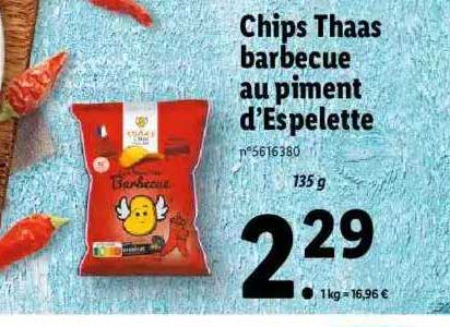 chips thaas barbecue au piment d'espelette