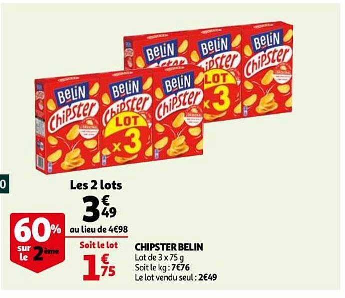 Chipster Belin 60% Sur Le 2ème