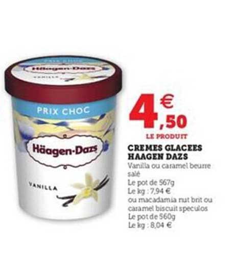 crèmes glacées häagen-dazs