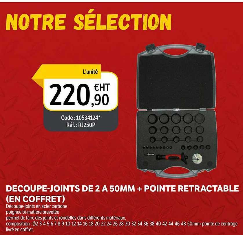 découpe-joints de 2 a 50mm + pointe retractable