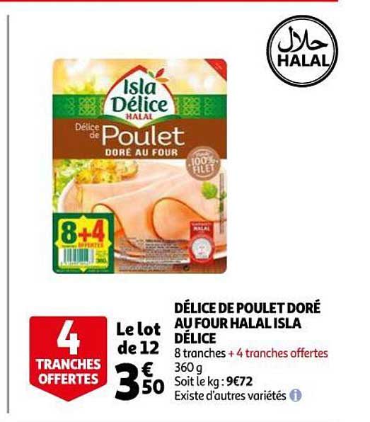 Délice De Poulet Doré Au Four Halal Isla Délice
