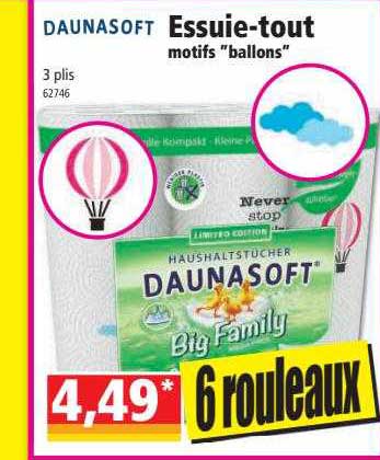 essuie-tout motifs "ballons" daunasoft