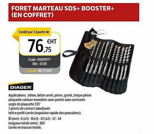 forêt marteau sds+ booster+ diager