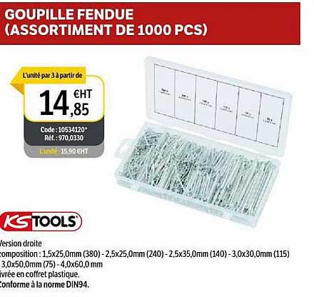 goupille fendue kstools