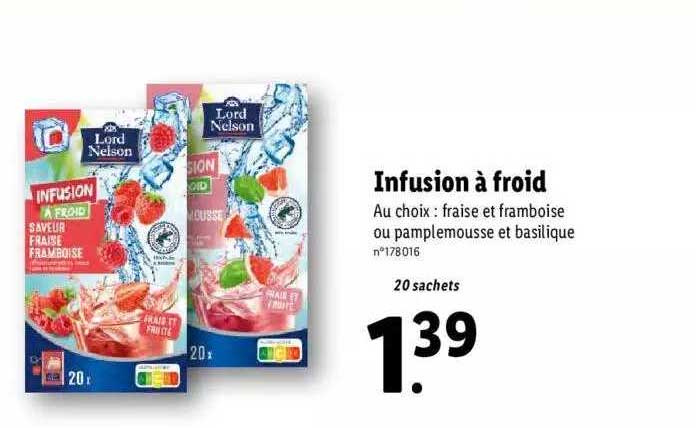 infusion à froid lord nelson