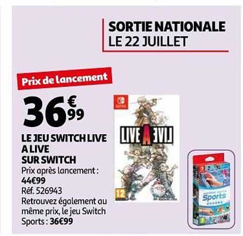 le jeu switch live a live sur switch