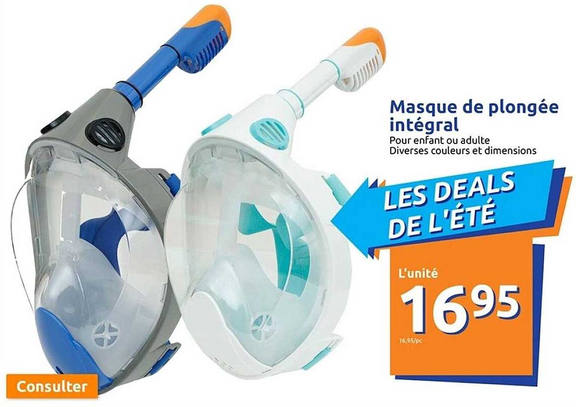 masque de plongée intégral