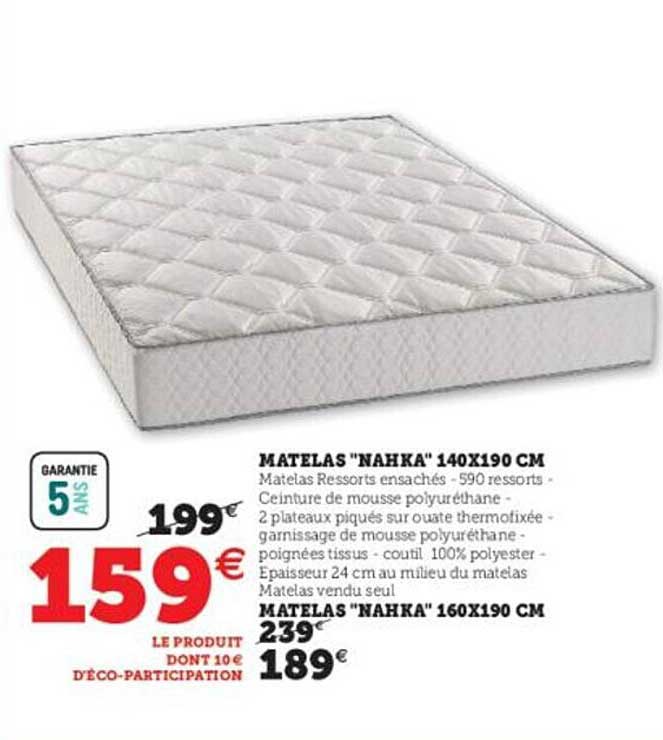 matelas "nahka" 140x190 cm matelas "nahka" 160x190 cm