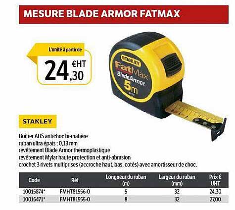 mesure blade armor fatmax stanley