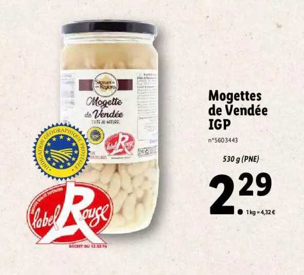 mogettes de vendée igp