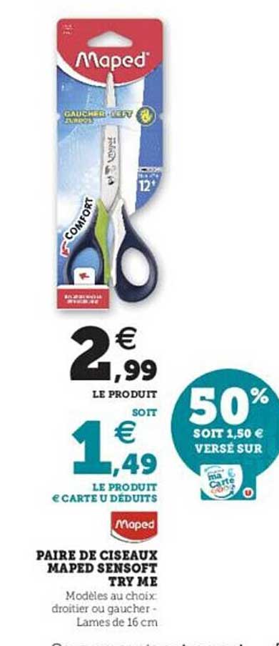 paire de ciseaux maped sensoft try me