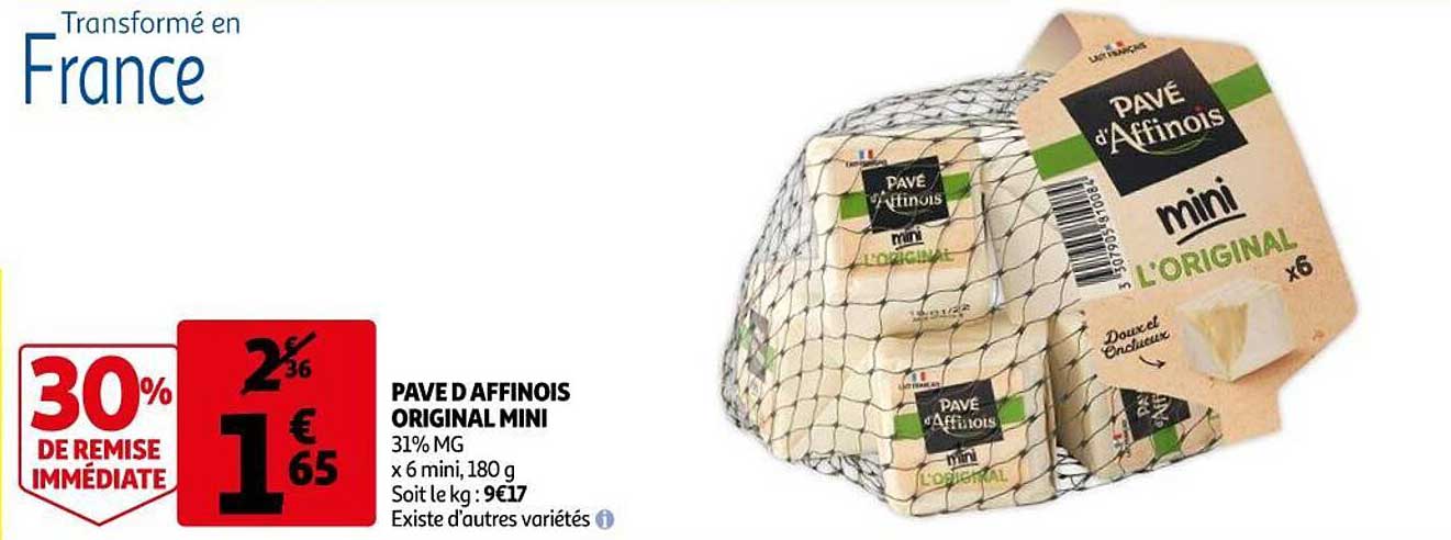 Pavé D'affinois Original Mini 30% De Remise Immédiate